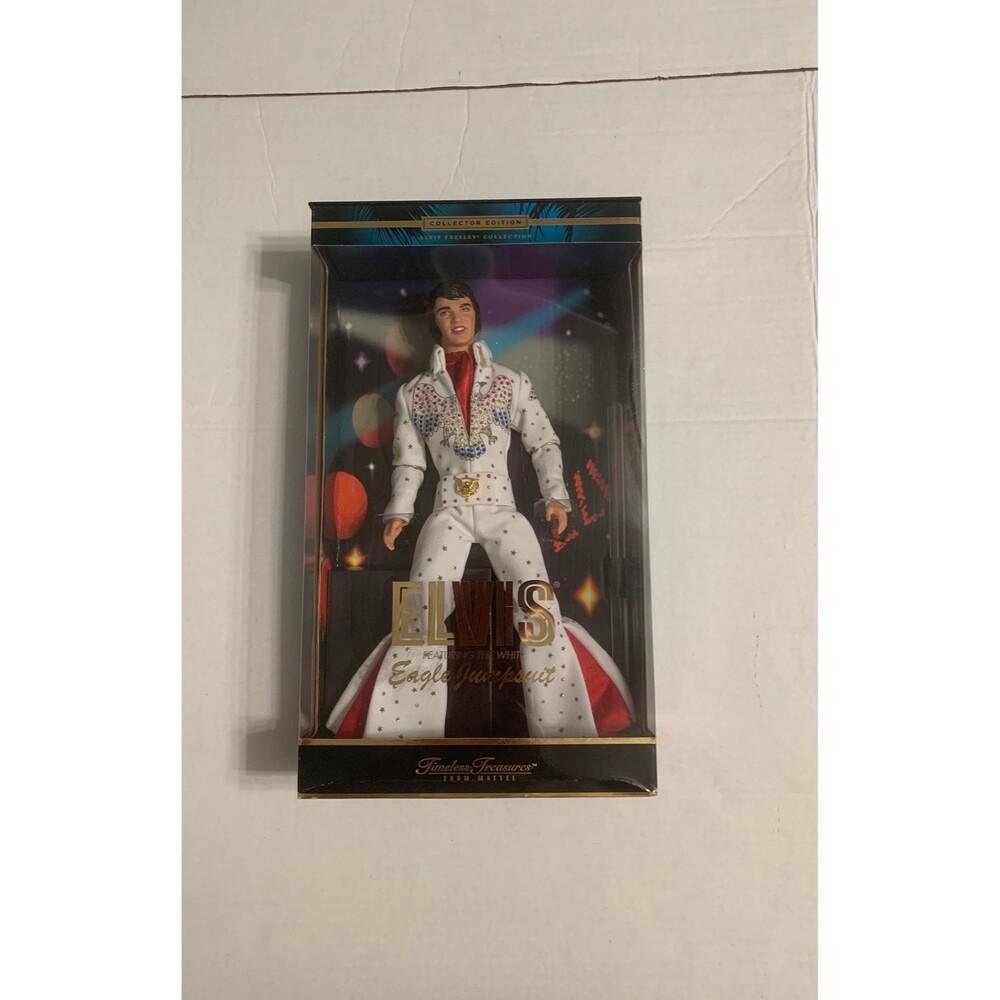 Elvis Featuring The White Eagle Jumpsuit. Timeless Treasures From Mattel.